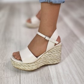 Cuñas Cía Beige