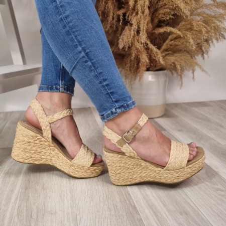 Cuñas Natural Beige