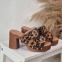 Tacón Carey Leopardo