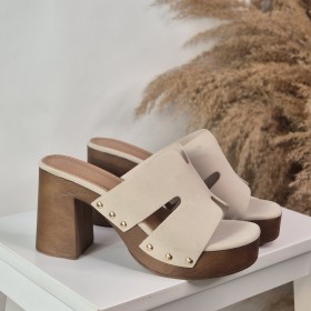 Tacón Edna Beige