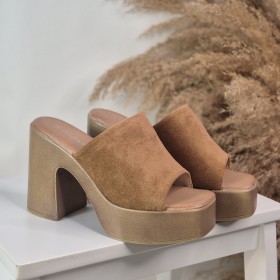 Tacón Tiara Camel