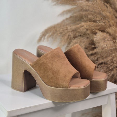 Tacón Tiara Camel