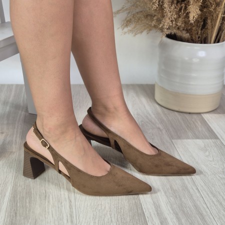 Tacón Roma Camel